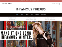 Tablet Screenshot of infamousfriends.com